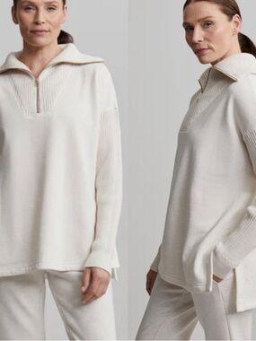 VARLEY Owens Half-Zip Sweater Size XS Athleisure Travel Minimalist